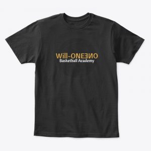 Front of will-one basketball academy kids tee-shirt - Youth Basketball training